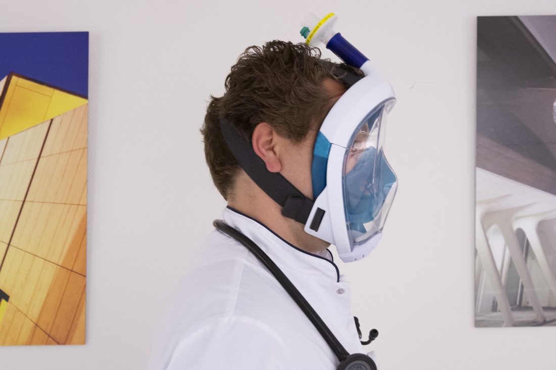 3D geprinte snorkel adapters voor ziekenhuizen RRU 3D Services